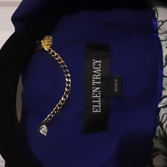 ELLEN TRACY Supreme Women's Royal Blue Trench Coat - Picture 2 of 13